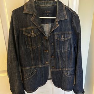 Talbots ladies dark denim jacket.  Size 14